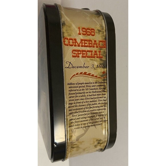 2005 Elvis Presley '68 Special Large Tin Tote Lunch Box 47170 Mint King of Rock - Picture 4 of 15